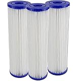 Filtereinsatz 10'(251mm) Filtergehäuse Filterkartusche für Pumpenfilter Hauswasserwerke Vorfilter Wasserfilter Sandfilter Filter Membran Polypropylen Faltenfilter (3)