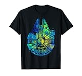 Star Wars Millennium Falcon Water Color Ink Splatter T-S