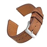 20mm Tan Leder Uhrenarmbänder Schnellverschluss EACHE Italien Pueblo Top Grain Vintage Leder Uhrenarmbänder für Herren B