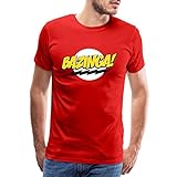 Spreadshirt The Big Bang Theory Bazinga Spruch Sheldon Männer Premium T-Shirt, XL, R