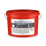 REMMERS Color SF basic Siliconharzverstärkte Fassadenfarbe mit Filmschutz für algenund pilzgefährdete Flächen Weiß 5 L
