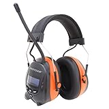 PROTEAR (Aktualisierte Versiont Gehörschutz mit DAB + / FM-Radio und Bluetooth 5.0, kabellose Kopfhörer mit Geräuschunterdrückung für die Werkstatt, Garten / Mähen, CE-zertifiziertes SNR 30dB