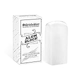 Störtebekker® Alaunstein inkl. Rasur- und Bartguide E-Book | Aftershave Blutstiller - Beruhigt die Haut nach der Rasur mit Rasierhobel/Rasiermesser - wirkt antiseptisch - Potassium Alum Block