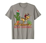 Jqjq Cowboy-Weihnachtspyjama Merry Xmas Western Country T-S