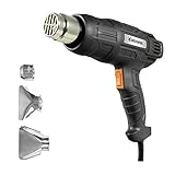 DELTAFOX Elektro Heißluftpistole DP-EHG 2050S - 2 Heizstufen von 350-600°C - 2000W - inkl. 3 Heizdüsen - Heißluftgebläse, Heißluftfö