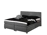 Maintal Boxspringbett Howard, 100 x 200 cm, Strukturstoff, Bonellfederkern Matratze H3, g