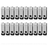 20 Stück USB Stick 1GB, TEWENE USB 2.0 High Speed Speicherstick 20er Pack USB Stick Set Memory Sticks USB Stick Mini Pendrives Datensticks USB Flash-Laufwerke (1GB, 20 Stück)