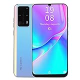 PUSOKEI P40 Pro+ Unlocked 3G Smartphone,7,2 Zoll HD Waterdrop Screen Gesichtserkennung,1+16GB Quad-Core Dual Card Dual Standby Smartphone,WiFi,BT,FM,GPS.(Weiß)