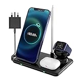 4 in 1 Kabelloses Ladegerät, Wireless Charger mit Adap