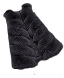 FOLOBE Womens 'Winter Warm Faux Pelz Weste Mantel Jacke Fellweste Damen Pelzweste Weste Fell kunstfell W