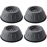 Gobesty Waschmaschine Füße Pad Fußpolster, 4 Stück Anti Vibration Waschmaschine Füße,Anti Rutsch Gummi Fußpolster Schwingungsdämpfer Vibrationsdämpfer für W