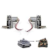 Unbekannt Original Heng Long Metallgetriebe-Set mit Motoren für RC Ferngesteuerter Panzer, Passend für German Tiger 3818-1 und Panther 3819-1, E