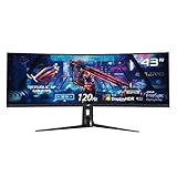 Asus ROG Strix XG43VQ 109,22cm (43 Zoll) HDR Gaming Monitor (Ultra HD, 120Hz, FreeSync 2 HDR, DisplayHDR 400, Shadow Boost, 1ms Reaktionszeit) schw