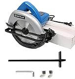 Kreissäge, PowerTools Handkreissäge 900W 4700RPM, Tauchkreissäge mit FührungsschieneSchnitttiefe: 90°: 55mm/45°: 38mm, Kupfermotor, Sicherheitsschalter für Holz DIY