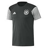 adidas Herren T-Shirt DFB Tee Play, Grau/Schwarz, XS