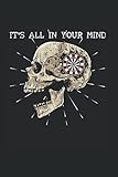 Your Mind: Darts Skelett Dartscheibe Schädeldarstellung Notizbuch DIN A5 120 Seiten für Notizen Zeichnungen Formeln | Organizer Schreibheft Planer Tageb