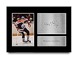 HWC Trading A4 Wayne Gretzky Edmonton Oilers Geschenke Gedrucktes Signiertes Autogramm Foto für Eishockey Anhänger and F