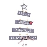 HROIJSL Weihnachten Deko Hölzerne Elchweihnachts Dekoration Weihnachten Weihnachtsmann aus Holz Elch Schneemann Festival Ornament Home D