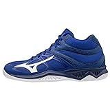 Mizuno Thunder Blade 2 Mid Unisex-Volleyballschuhe, Mehrfarbig (Reflex Blue C White DPink), 48.5 EU