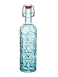 Bormioli Rocco 320269MQD121990 Orient in blau Glasflasche, Glas, 1 Liter, B