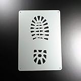 Schablone Schuh Profil Bergschuh Abdruck - BA23