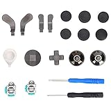 Annadue Controller Thumbsticks Ersatzteile,Metall Thumbsticks,Magnetische Basis,D-Pads,Button Paddles with Tools,Elite Kit für Xbox One Elite 2 Controller-Zubehö