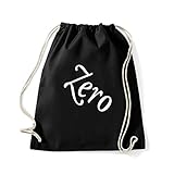 Art T-shirt, Rucksack Zero Zero, Turnbeutel Gym, z-zero-sac-blk, Schwarz, z-zero-sac-blk