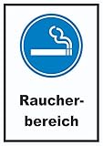 HB-Druck Raucherbereich Schild A4 (210x297mm)