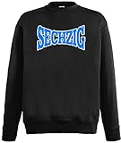 1860 Herren Sweatshirt Weiss-blau Schriftzug SECHZIG Ultras Pullischwarz-XXXL