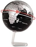 IREANJ Globus Explore the World Globus Rotierende Weltkarte kompatibel mit Kindern Geschenk Home Office Schreibtisch Dekoration, schwarz, Modell AK RG04 S