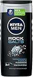 Nivea Men Rock Salts Pflegedusche (250 ml), Duschgel mit natürlichen Steinsalzen, effektive Dusche für ein gereinigtes, erfrischtes Hautgefühl 92871-01000-76