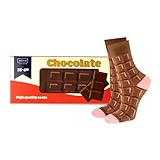 soxo Damen Lustige Schokolade Socken Geschenkbox, 35-40EU