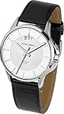 JACQUES LEMANS Herrenuhr Sydney Lederarmband massiv Edelstahl 1-1540B