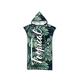 Proumhang Umkleidehilfe Handtuch Poncho Bademantel Herren Damen Surf Poncho Mikrofaser Badeponcho und Poncho Handtuch 75 cm x 110