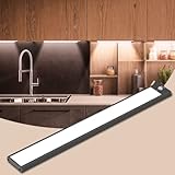 Unterbauleuchte Küche Led, YEELIGHT LED Sensor Licht Schrankleuchten, LED Schrankbeleuchtung mit Bewegungsmelder, Wiederaufladbar Schranklicht, 4000K LED Küchenleuchte für Küche,Kleiderschrank, 40
