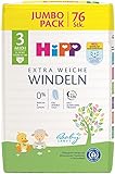 HiPP Babysanft Windeln Midi 3 Jumbo, 1er Pack (1 x 76 Stück)