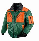 teXXor 4178-XL Pilotenjacke Oslo, Grün/orange, Größe XL