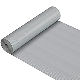 Schubladenmatte, 45x610cm Antirutschmatte Nicht Klebende EVA Wasserfest Rutschfeste Matte, Zuschneidbar Schrankmatte für küche Regale Schubladen Kühlschranke Hause Büro (Grau)