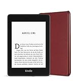 Kindle Paperwhite Essentials Bundle mit einem Kindle Paperwhite (10. Generation, 32 GB, WLAN, mit Spezialangeboten) und einer Amazon Lederhülle (Bordeaux)