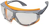 Uvex 9175275 Sicherheitsbrille, Sky Guard, transparent, Grau/Orang