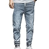 N\P Streetwear Herren Jeans Big Pocket Denim Cargo Pants Hip Hop Jeans Herren Gr. 31-35, b