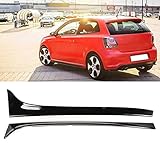 Auto Heckscheibe Seitenspoiler Flügel, Auto Heckseitenaufkleber, Heckscheibendekoration ABS Aufkleber Fit für VW Polo Mk5 6R 6C Standard 2009-2017