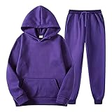 Sonojie Herren Trainingsanzug Jogginganzug Teenager, Sweathose+Hoodie Männer Sportanzug Freizeitanzug Sweatjacke mit Kapuze Hoodie-Sporthose Set Sweatshirt Hoodie Hose Sportbekleidung Trainingsjack