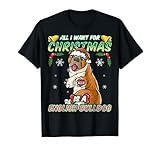 Alles was ich zu Weihnachten will ist ein Weihnachtsmann der englischen Bulldogge T-S