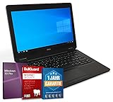 DeluxeEdition 12,5 Zoll Full HD Laptop / Notebook Intel Core i5-6300U@ bis zu 3 GHz 8 GB 512 GB SSD mit Windows 10 Pro & GRATIS BullGuard HDMI Webcam inkl. 1 Jahr Garantie (Generalüberholt)