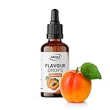 Flavour Drops zuckerfrei 50ml - Flavdrops Geschmackstropfen ohne Kalorien - Flavor Drops als Tropfen für Quark, Porridge, uvm - Aromatropfen zum Süßen ohne Zucker von Wehle Sports (Aprikose)