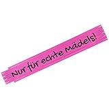 Zollstock als Geschenk für Freundin oder Mama (Pink, 2 Meter) - Meterstab nur für echte Mädels - Maßstab für Mutter - Witzige Geschenke für Frauen zu Weihnachten, Geburtstag und Muttertag