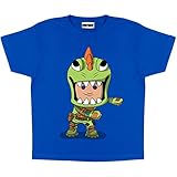 Popgear Boys Fortnite Flossing Rex Royal Blue T-Shirt, 9-10 Y