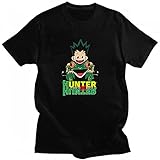 ZOSUO Hunter X Hunter Herren T-Shirt Kurze Hülsen 3D Bunte Druck Rollenspielkostüme Kurzen Ärmeln Loose Fit Lässige Kurzarm Hemden Bluse Kurzarmshirt Lässige Bluse,Gon·freecss2,6XL