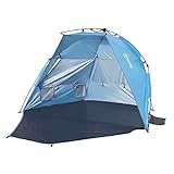 Outsunny Pop up Zelt für 1-2 Personen Campingzelt mit Fenster Polyester Glasfaser Himmelblau 220 x 125 x 130